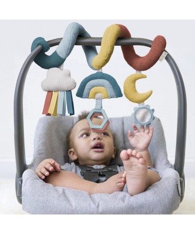 Spiral Car Seat & Stroller Activity Toy Includes Clinking Rings Mirror and Textured Ribbons Rainbow $45.21 Baby Car Toys & St...