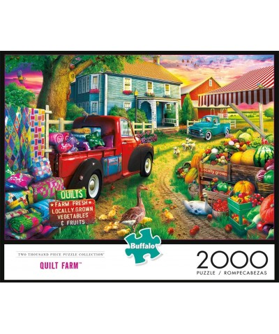 Quilt Farm - 2000 Piece Jigsaw Puzzle $25.08 Jigsaw Puzzles