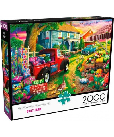 Quilt Farm - 2000 Piece Jigsaw Puzzle $25.08 Jigsaw Puzzles