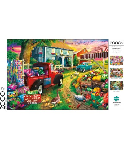 Quilt Farm - 2000 Piece Jigsaw Puzzle $25.08 Jigsaw Puzzles