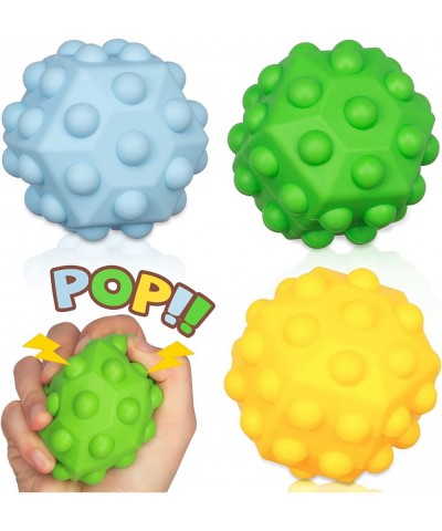 Pop it Ball Fidget Toy Easter Pop Stress Balls 3D Unique Hexagon Push Its Bubble Silicone Sensory Ball Anxiety Relief Toys Pa...