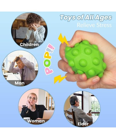 Pop it Ball Fidget Toy Easter Pop Stress Balls 3D Unique Hexagon Push Its Bubble Silicone Sensory Ball Anxiety Relief Toys Pa...