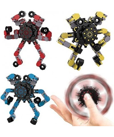 Funny Sensory Fingertip Gyro Spinning Mechanical Hand Toy Fingertip Spinning Top Focus Toy with Transformable Chain Spiral De...