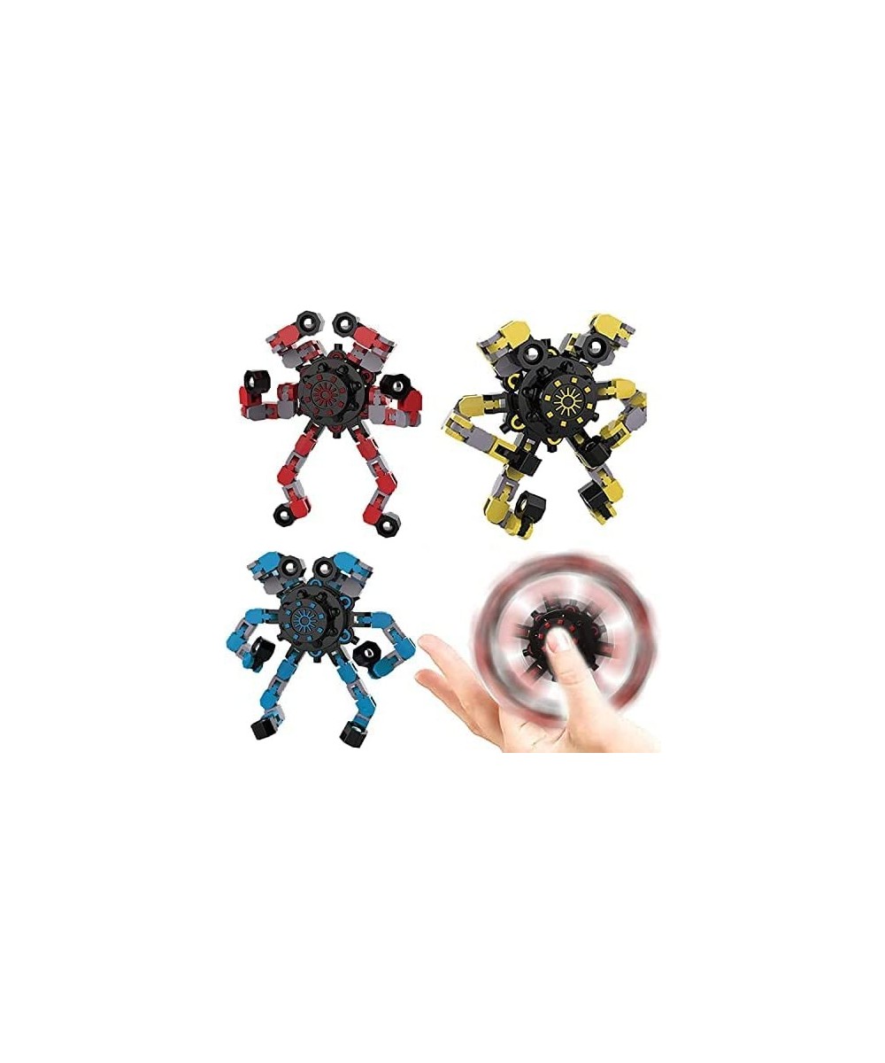 Funny Sensory Fingertip Gyro Spinning Mechanical Hand Toy Fingertip Spinning Top Focus Toy with Transformable Chain Spiral De...