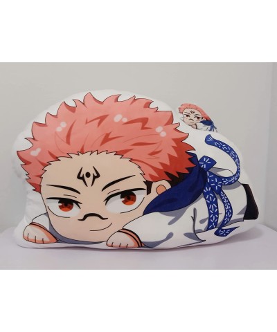 19" Jujutsu Kaisen Ryomen Sukuna Plush Throw Pillow & Keychain Anime Plushies Suit Cartoon JJK Plushie Pillows Soft Stuffed S...