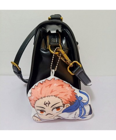 19" Jujutsu Kaisen Ryomen Sukuna Plush Throw Pillow & Keychain Anime Plushies Suit Cartoon JJK Plushie Pillows Soft Stuffed S...