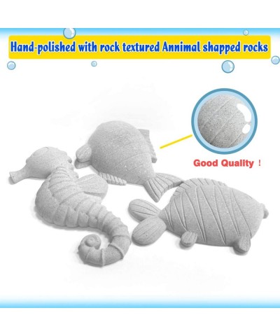 Arts and Crafts for Kids Ages 4-6-8-12 Girls Boys Paint Your Own Animal Rock Painting Kit with Seahorse+2 Fish Creative DIY F...