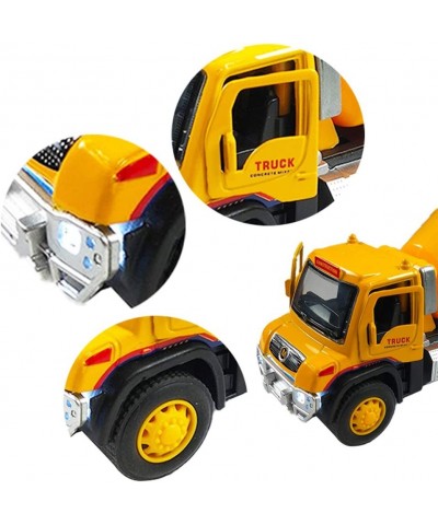 Construction Truck Toys 3 Pack Set Pull Back Vehicles with Lights and Sounds for Kids Toy Cars Excavator Mixer Dump Trucks Pl...