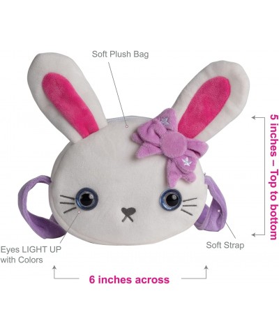 Be Bright Purse for Little Girls - Stuffed Animal Bunny Design - Eyes Light Up $17.86 Stuffed Animals & Teddy Bears