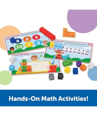 MathLink Cubes Preschool Math Activity Set 115 Pieces Ages 3+ Preschool STEM Activities Math Activity Set and Games for Kids ...