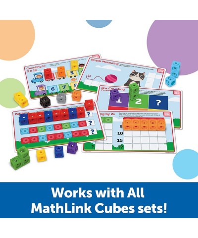 MathLink Cubes Preschool Math Activity Set 115 Pieces Ages 3+ Preschool STEM Activities Math Activity Set and Games for Kids ...