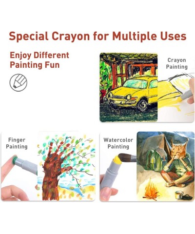 Silky Jumbo Crayons For Toddler - 36 Colors Non-Toxic Baby Crayons Twistable Chunky Crayons Window Caryons Kids Art Tools $47...