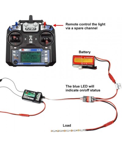 RC Cars Light Contoller Switch and Remote Controlled on/Off Electronic Switch Relay Bundle for Car Truck Boat LED Light Drone...