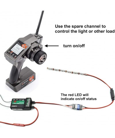 RC Cars Light Contoller Switch and Remote Controlled on/Off Electronic Switch Relay Bundle for Car Truck Boat LED Light Drone...