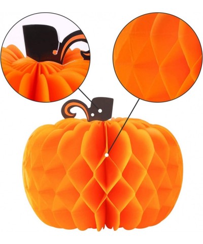 6PCS Thanksgiving Party Pumpkin Honeycomb Decorations - Thanksgiving/Halloween/Friengsgiving Party Supplies Favors Autumn Tab...