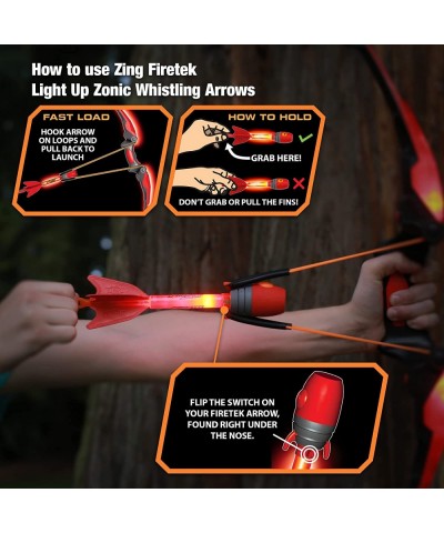 Firetek Arrow Refill Pack 4X Light up Whistling Arrows for Long Range Outdoor Play with Friends and Family for Ages 14 and Up...