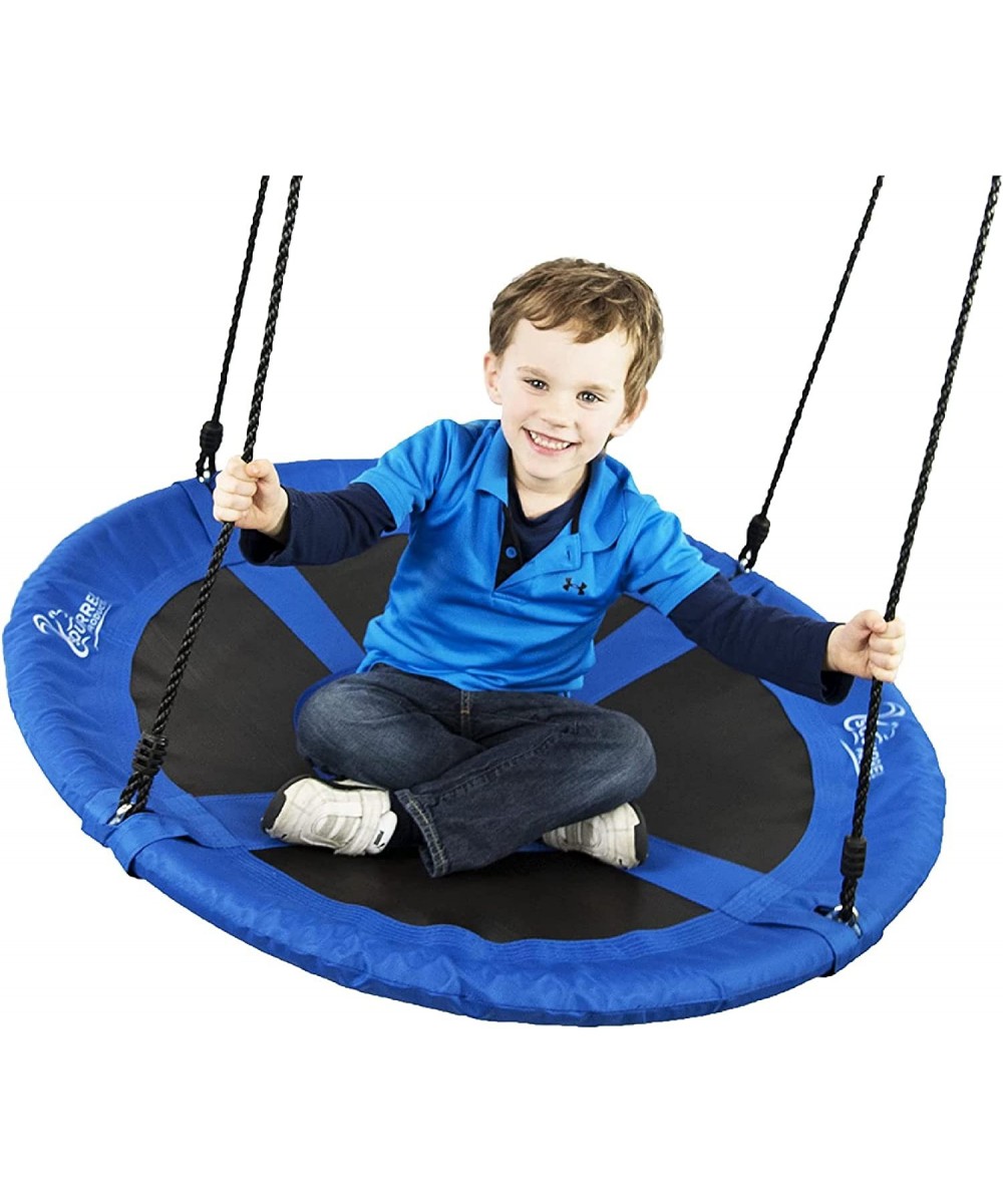 Flying Squirrel Giant Rope Swing - 40" Saucer Tree Swing- Additions & Replacements for Active Outdoor Play Equipment - Blue $...