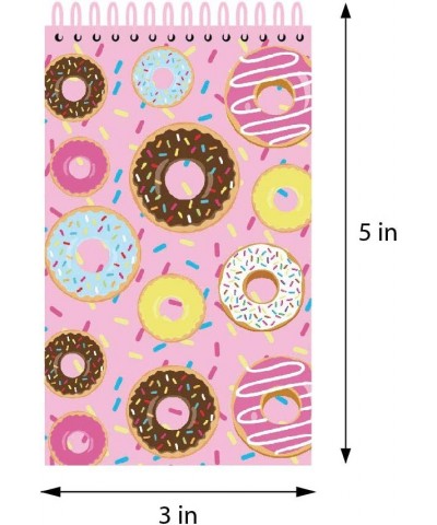 Donuts Birthday Party Favor Set (12 multi-point pencils 12 self-inking stampers 12 sticker sheets 12 small spiral notepads) D...