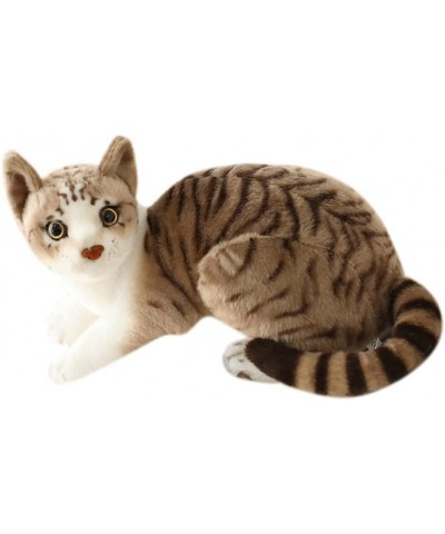 Simulation Cat Plush Toy Doll Cute Kawaii Cartoon Realistic Lifelike Raccoon Cat Stuffed Animals Plush Toy Orange Shorthair C...