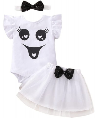 Baby Girls 1st Halloween Outfits Romper Ghost Pumpkin Tutu Skirt Headband Birthday Fancy Dress Up Costume Photo Shoot $18.33 ...