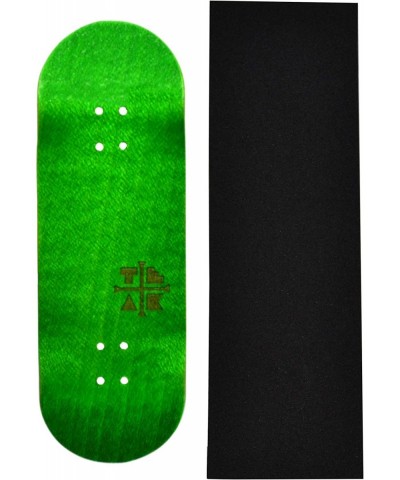 Prolific Wooden Fingerboard Deck Ghillie Green - 32mm x 97mm - Handmade Pro Shape & Size - Five Plies Wood Veneer - Includes ...