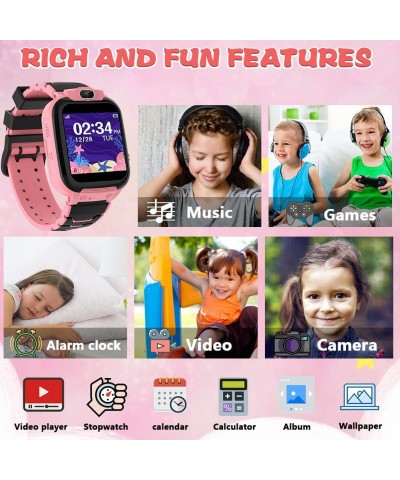 Kids Smart Watch with 16 Puzzle Games Smartwatch 1.44" HD Touch Screen Camera Video Music Alarm Clock Calculator Children Edu...