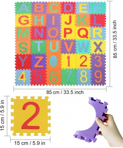 Baby Foam Play Mat 36 Tiles Kid's Puzzle-Exercise Play Mat with Alphabet and Numbers $51.06 Puzzle Play Mats