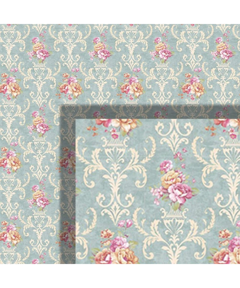 Dollhouse Wallpaper?Shabby French Blue with Roses by World Model $26.60 Dollhouse Accessories