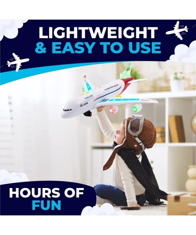 Airplane Toys for Kids Bump and Go Action Toddler Toy Plane with LED Flashing Lights and Sounds for Boys & Girls 3 -12 Years ...