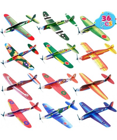 36 Pack 8 Inch Glider Planes -Birthday Favors Lightweight Paper Airplanes Individually Packed Outdoor Flying Toys Party Favor...