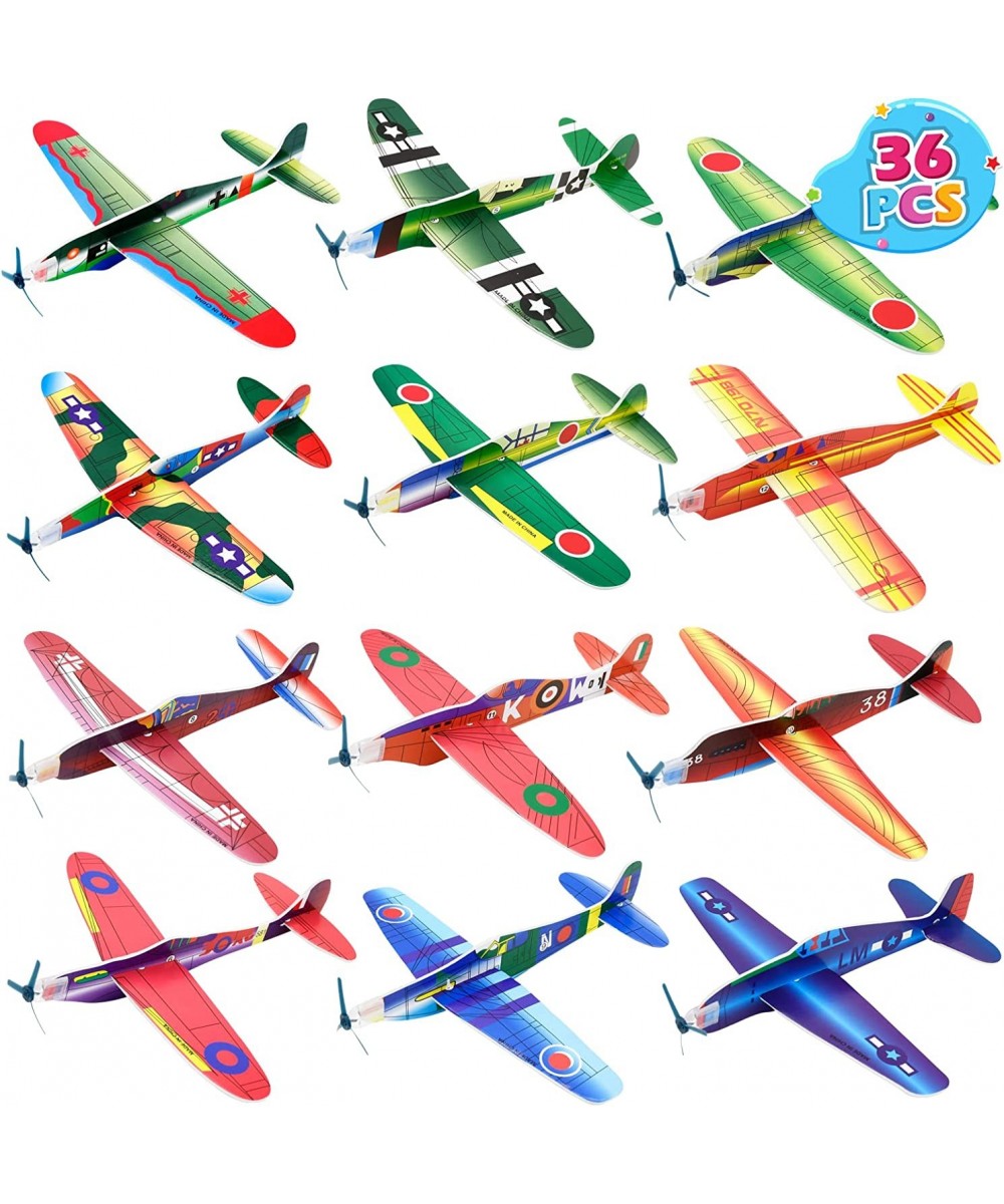 36 Pack 8 Inch Glider Planes -Birthday Favors Lightweight Paper Airplanes Individually Packed Outdoor Flying Toys Party Favor...