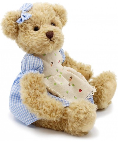 Oits-cute 2-Pack Teddy Bear Cute Stuffed Animal Couple Gift Soft Plush Toy 11inch (Blue Plaid Clothes) $44.61 Stuffed Animals...