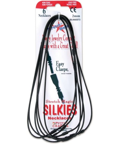 Stretch Magic Silkies Necklaces 2mm 6/Pkg-Black $17.23 Magic Kits & Accessories