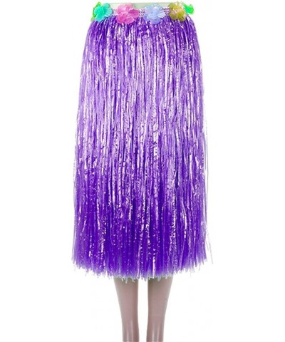 Hawaiian Luau Hula Grass Skirt with Large Flower Costume Set for Dance Performance Party Decorations Favors Supplies $24.68 K...