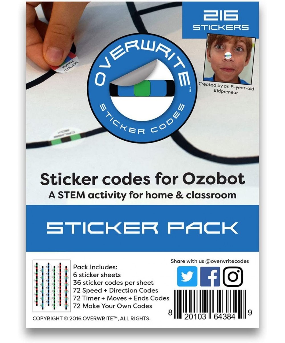 Sticker Codes (Codes Pack) for use with Ozobot $21.98 Kids' Stickers