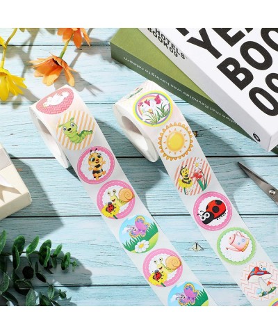 1000 Pieces Spring Stickers for Kids Bee Butterfly Sticker Perforated Roll Sticker Prize Reward for Family School Party Favor...