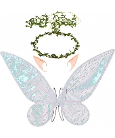 Women Girls Berry Rattans Crown Butterfly Wings with Elf Ears Dress Up Halloween Cosplay Photo Prop Accessories $35.41 Kids' ...