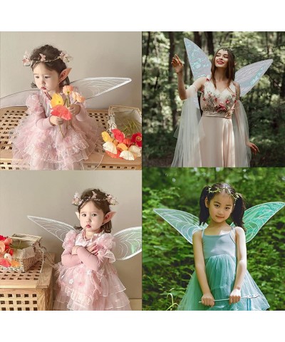 Women Girls Berry Rattans Crown Butterfly Wings with Elf Ears Dress Up Halloween Cosplay Photo Prop Accessories $35.41 Kids' ...