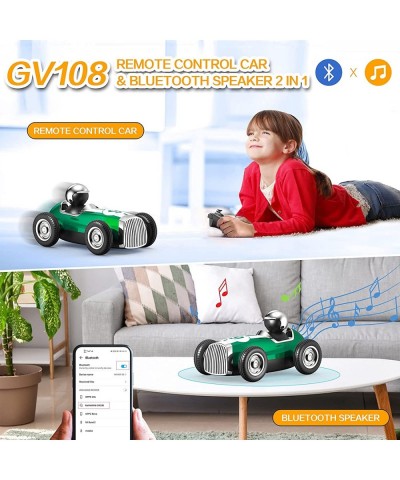 Remote Control Car with Bluetooth Speaker 2 Speed Mode RC Car for Boys Girls Kids Rechargeable Music Toy Vehicles for Home De...