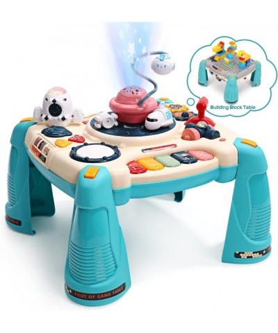 2 in 1 Baby Activity Table W/ Night Light Learning Musical Table Educational Play Toys Musical Toys for Infants Toddlers Baby...