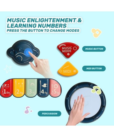 2 in 1 Baby Activity Table W/ Night Light Learning Musical Table Educational Play Toys Musical Toys for Infants Toddlers Baby...