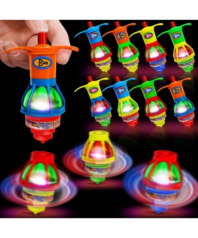 20 Pack LED Light Up UFO Spinning Tops Fidget Toys for Kids Halloween Party Favors Stress Relief Toys Gyroscope Flashing Ligh...