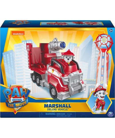 Paw Patrol Marshall’s Deluxe Movie Transforming Fire Truck Toy Car with Collectible Action Figure Kids Toys for Ages 3 and up...