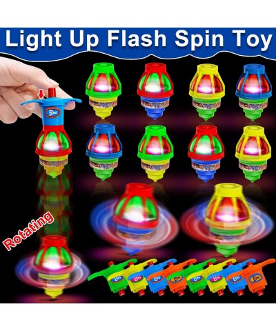 20 Pack LED Light Up UFO Spinning Tops Fidget Toys for Kids Halloween Party Favors Stress Relief Toys Gyroscope Flashing Ligh...