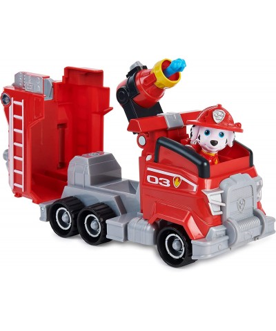 Paw Patrol Marshall’s Deluxe Movie Transforming Fire Truck Toy Car with Collectible Action Figure Kids Toys for Ages 3 and up...