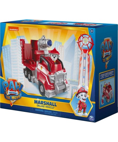 Paw Patrol Marshall’s Deluxe Movie Transforming Fire Truck Toy Car with Collectible Action Figure Kids Toys for Ages 3 and up...