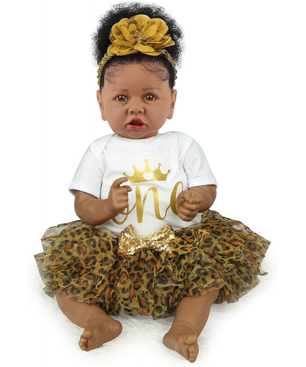 Reborn Baby Doll Black 20 Inch Realistic American African Reborn Baby Doll Girl $104.77 Dolls