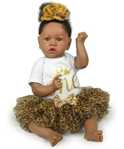 Reborn Baby Doll Black 20 Inch Realistic American African Reborn Baby Doll Girl $104.77 Dolls