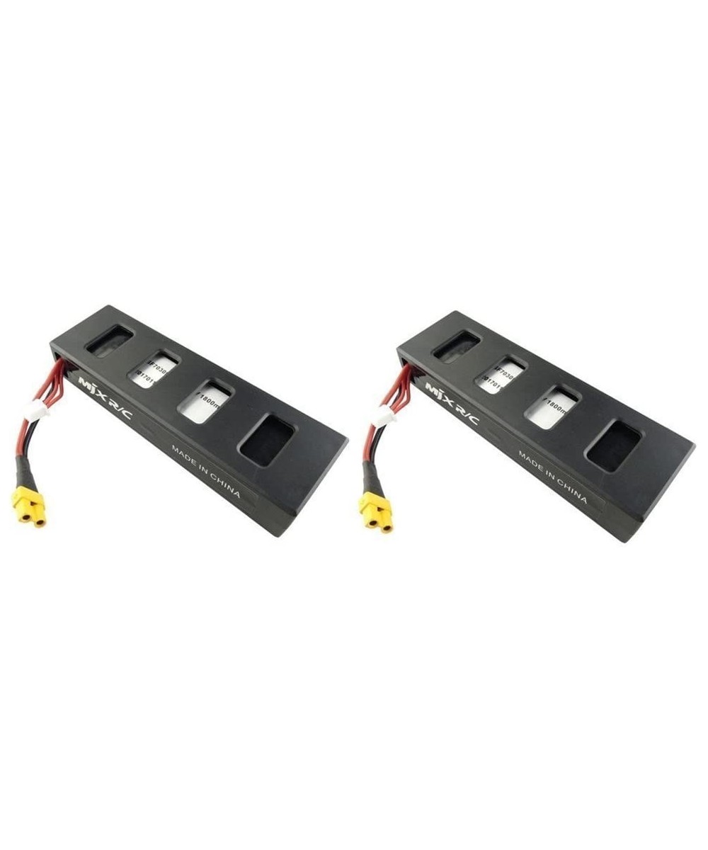 2Pcs 7.4V 1800mAh Li Battery for MJX B3 Bugs 3 B3H Bugs 3H F17 F100 Brushless Four-axis Aircraft RC Drone Helicopter Battery ...