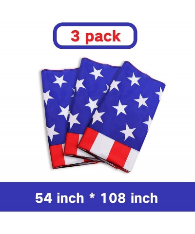 Stars Stripes Plastic Tablecloth 3 Pack Independence Day Theme Birthday Party Supplies Square Table Cloth Waterproof Rectangu...